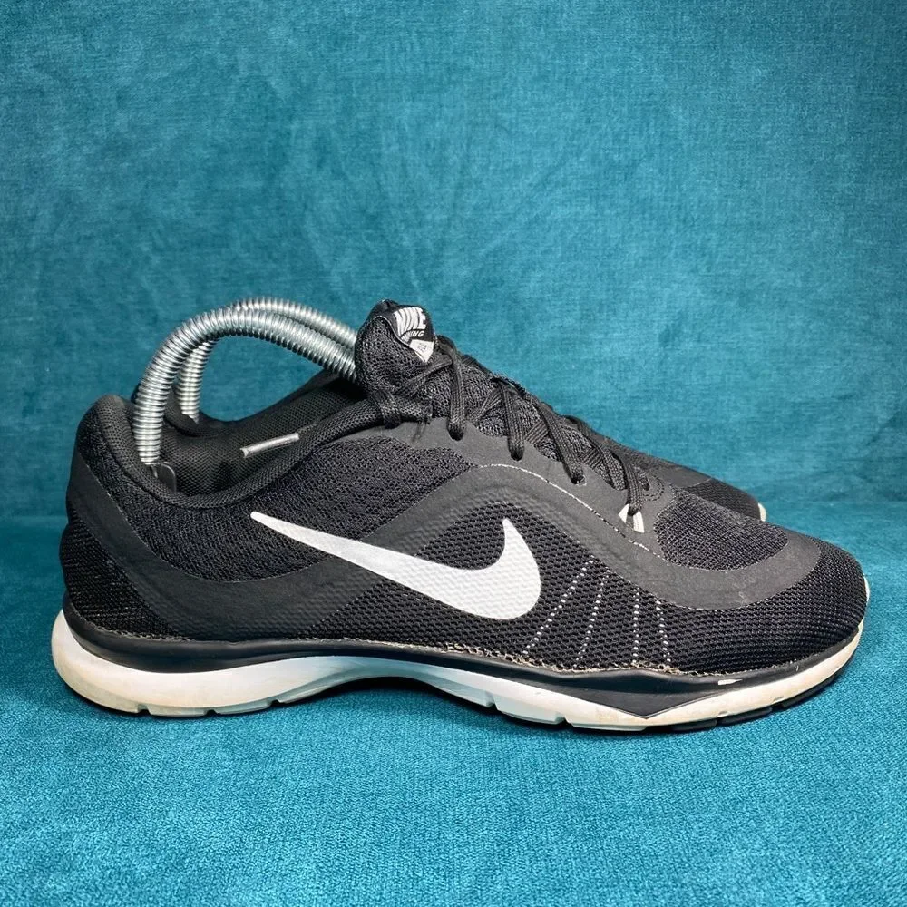Nike Flex TR 6 Athletic Training Shoes Womens 7.5W Black White